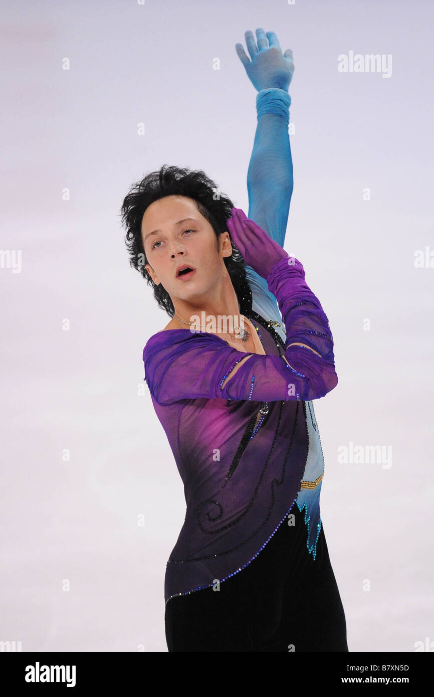 Johnny Weir USA 24 ottobre 2008 di Pattinaggio di Figura ISU Grand Prix di Pattinaggio di figura 2008 2009 2008 Skate America Mens breve programma Foto Stock