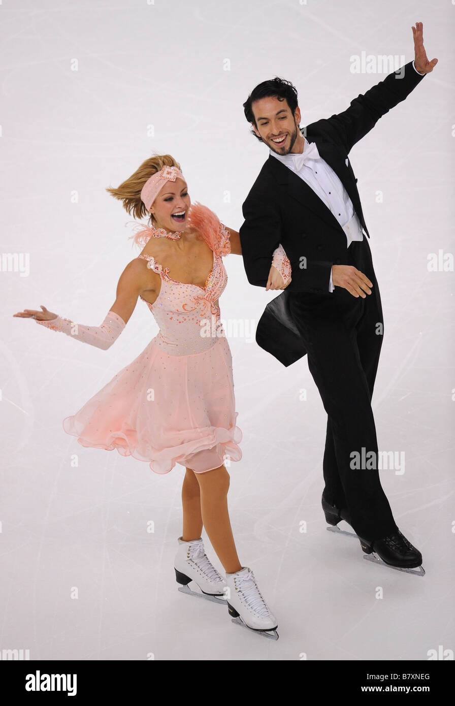 Tanith Belbin Benjamin Agosto USA 25 ottobre 2008 di Pattinaggio di Figura ISU Grand Prix di Pattinaggio di figura 2008 2009 2008 America Skate originale di danza su ghiaccio a Comcast Arena Everett USA FOTO DI Daiju Kitamura AFLO SPORT 1045 Foto Stock