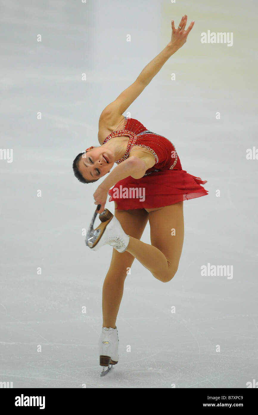 Sarah Meier SUI 8 NOVEMBRE 2008 Pattinaggio di Figura ISU Grand Prix di Pattinaggio di figura 2008 2009 2008 Skate Cina s donne pattinaggio gratuito Foto Stock