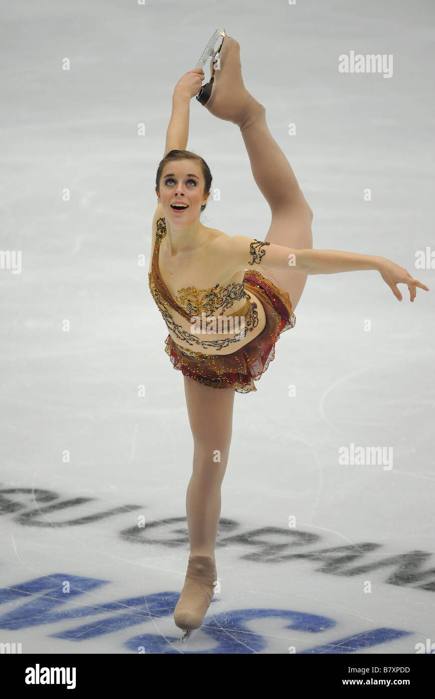 Ashiey Wagner USA Novembre 8 2008 di Pattinaggio di Figura ISU Grand Prix di Pattinaggio di figura 2008 2009 2008 Skate Cina s donne pattinaggio gratuito presso Capital Indoor Stadium Pechino Cina Foto di Akihiro Sugimoto AFLO SPORT 1080 Foto Stock