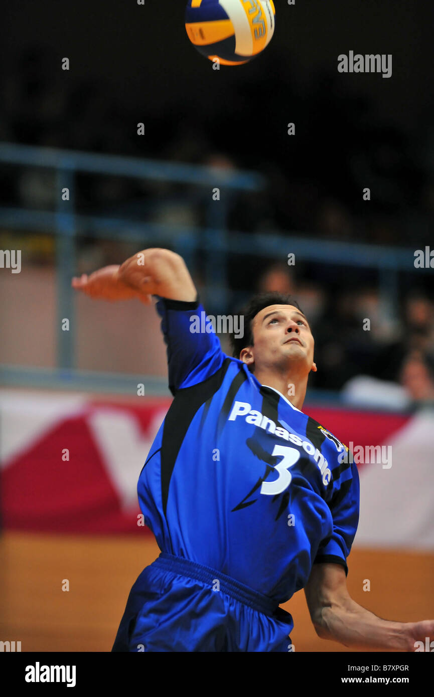 Fonteles Luiz Felipe Panthers novembre 8 2008 Pallavolo 2008 09 V Premier League Mens tra Panasonic pantere 3 2 Oita Miyoshi Weisse Adler a Sukagawa Arena Fukushima Japan Photo by Jun Tsukida AFLO SPORT 0003 Foto Stock