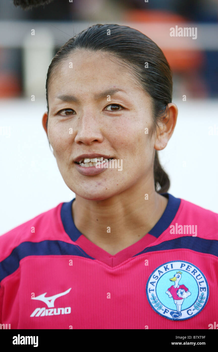 R c ü Hiromi Ikeda Perule Novembre 23 2008 Football 2008 NADESHIKO League Division 1 tra NTV Beleza 4 1 TASAKI Perule FC a Foto Stock