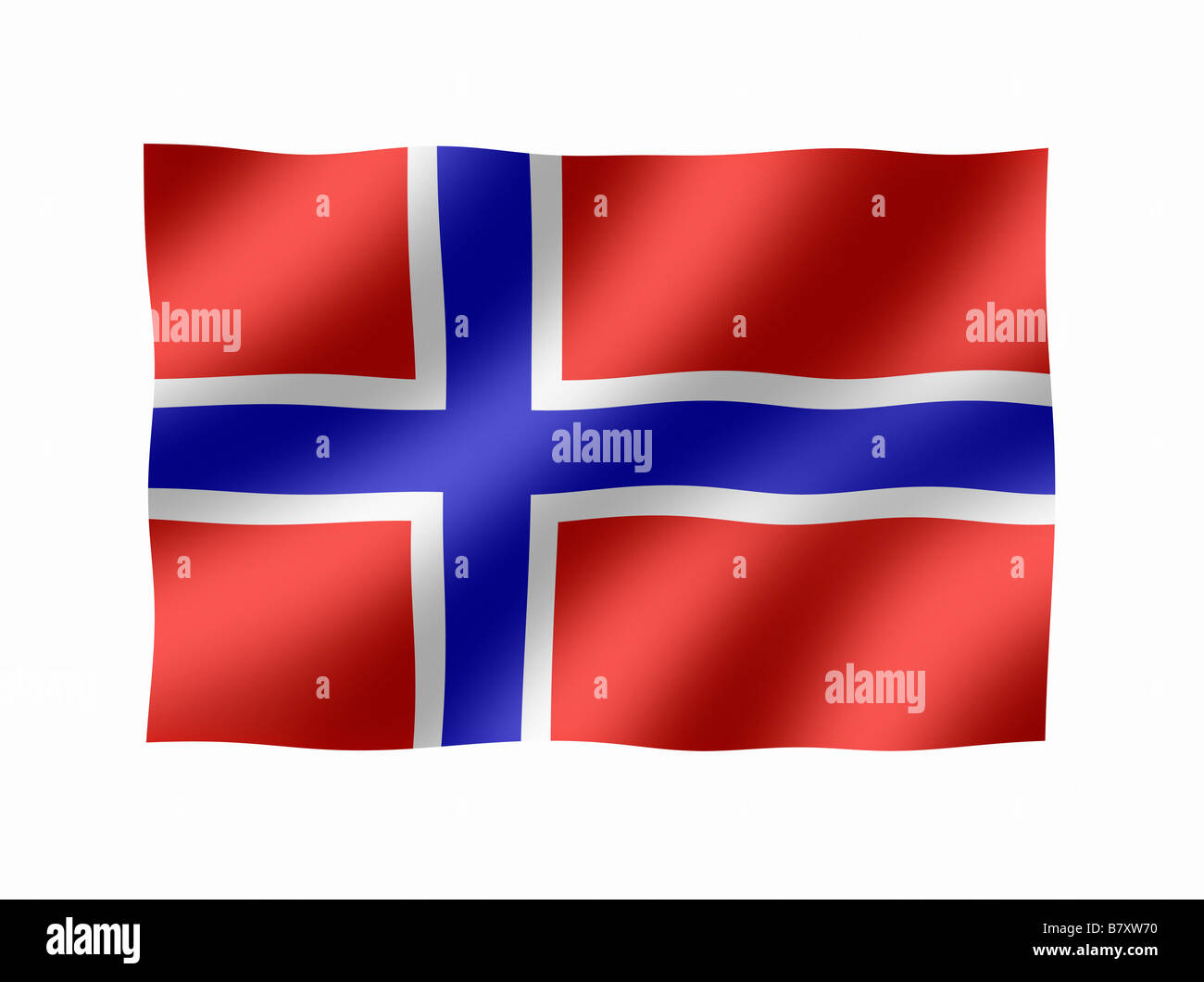 Norvegia bandiera norvegese Foto Stock