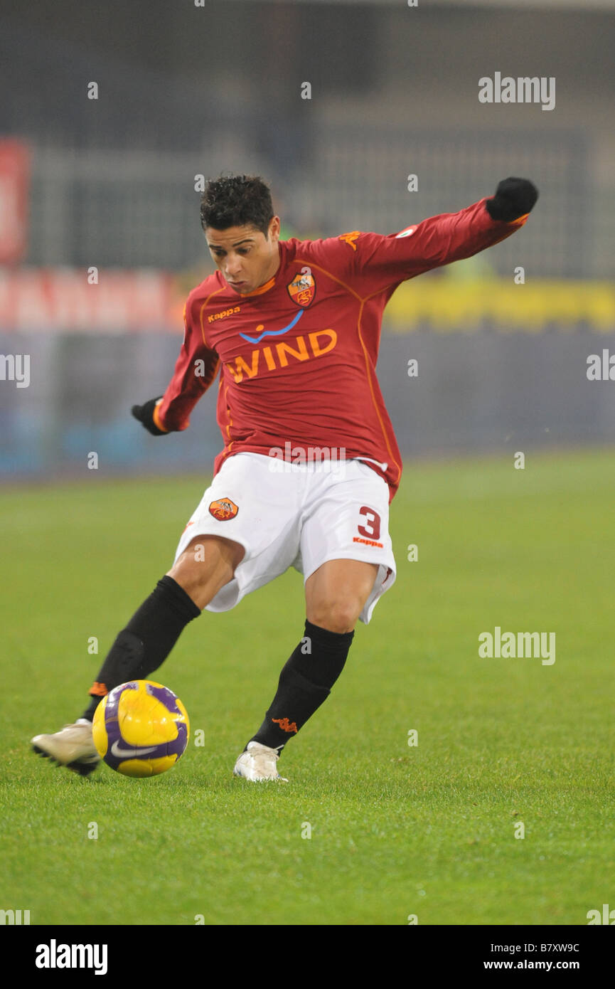 Cicinho Roma 6 dicembre 2008 il calcio italiano di Serie A Una partita tra Chievo Verona e Roma a Stadio Bentegodi di Verona Italia Foto di Enrico Calderoni AFLO SPORT 0391 Foto Stock