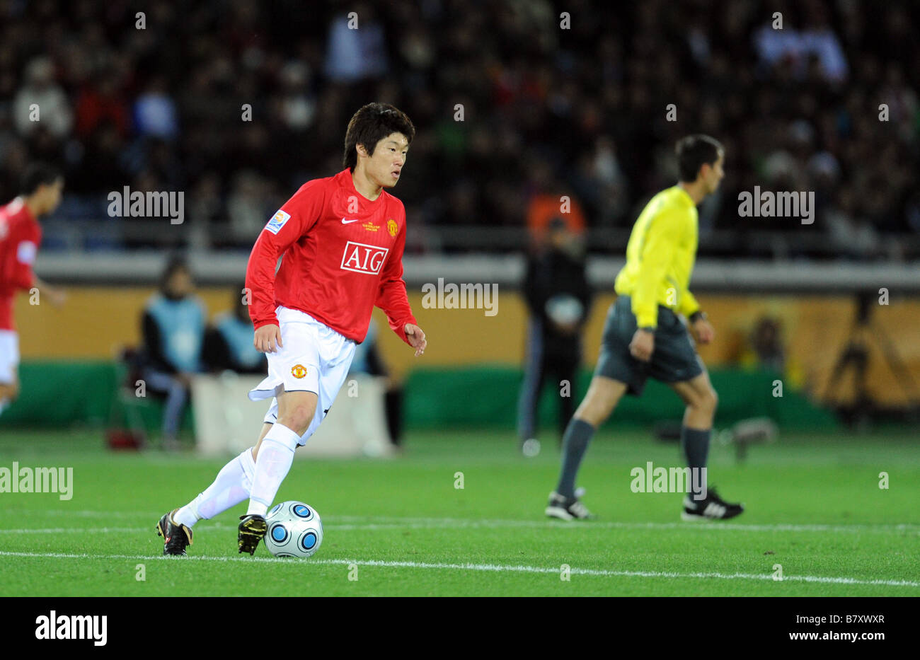 Ji Sung Park Man U 21 dicembre 2008 Football Club FIFA World Cup Giappone 2008 partita finale tra Manchester United 1 0 Liga de Quito a Yokohama International Stadium di Kanagawa Giappone Foto di Atsushi Toamura AFLO SPORT 1035 Foto Stock