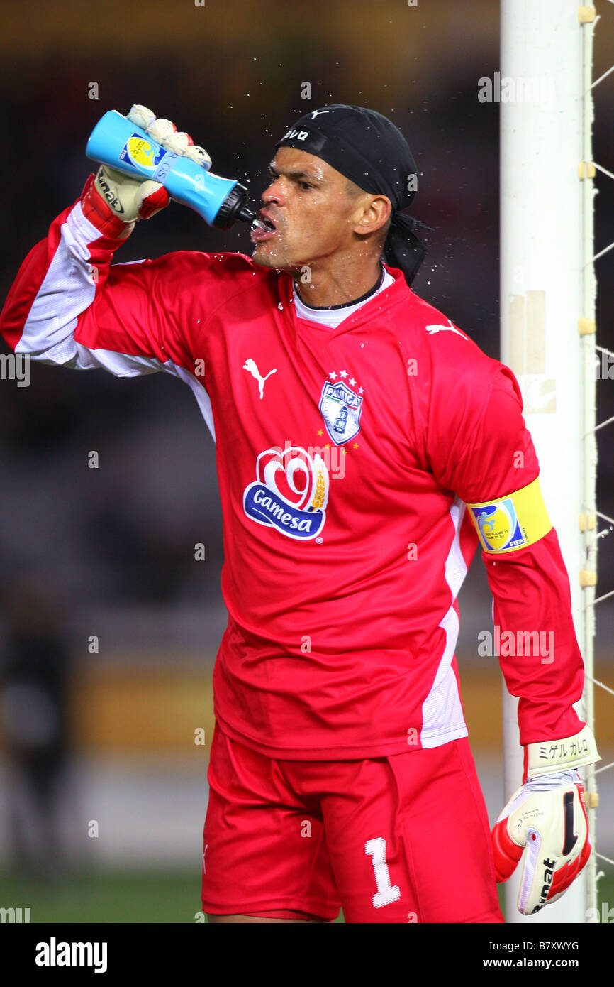 Miguel Calero Pachuca 21 dicembre 2008 Football Club FIFA World Cup Giappone 2008 3° posto Match match tra Gamba Osaka 1 0 Pachuca a Yokohama International Stadium di Kanagawa Giappone Foto di Daiju Kitamura AFLO SPORT 1045 Foto Stock