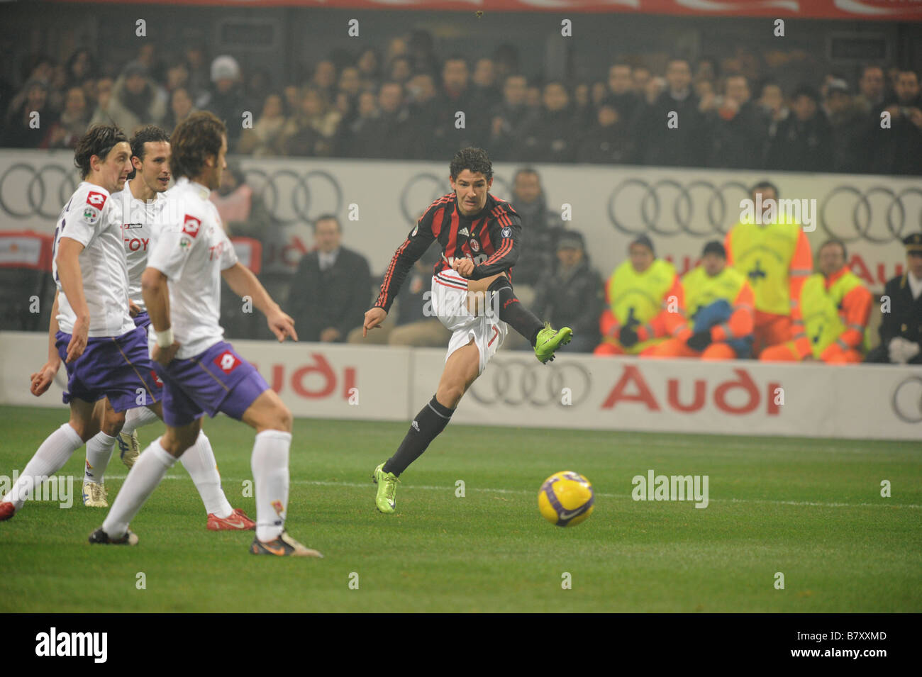 Alexandre Pato Milano il 17 dicembre 2009 il calcio italiano di Serie A Una partita tra AC Milan e Fiorentina allo stadio di San Siro in Foto Stock