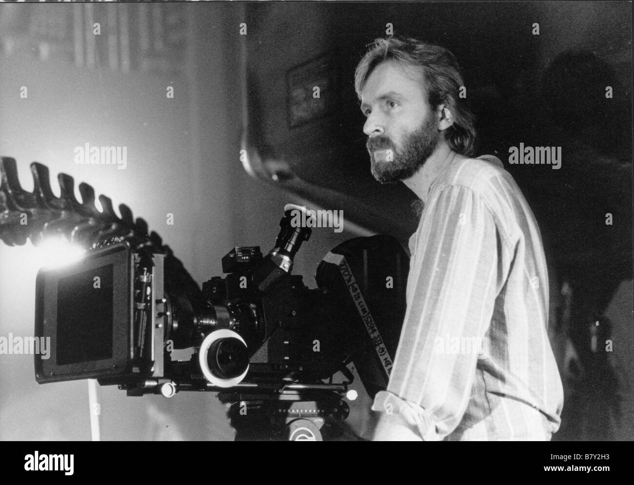 James Cameron sul set di alieni Alien 2 Anno: 1986 STATI UNITI D'AMERICA Foto Stock