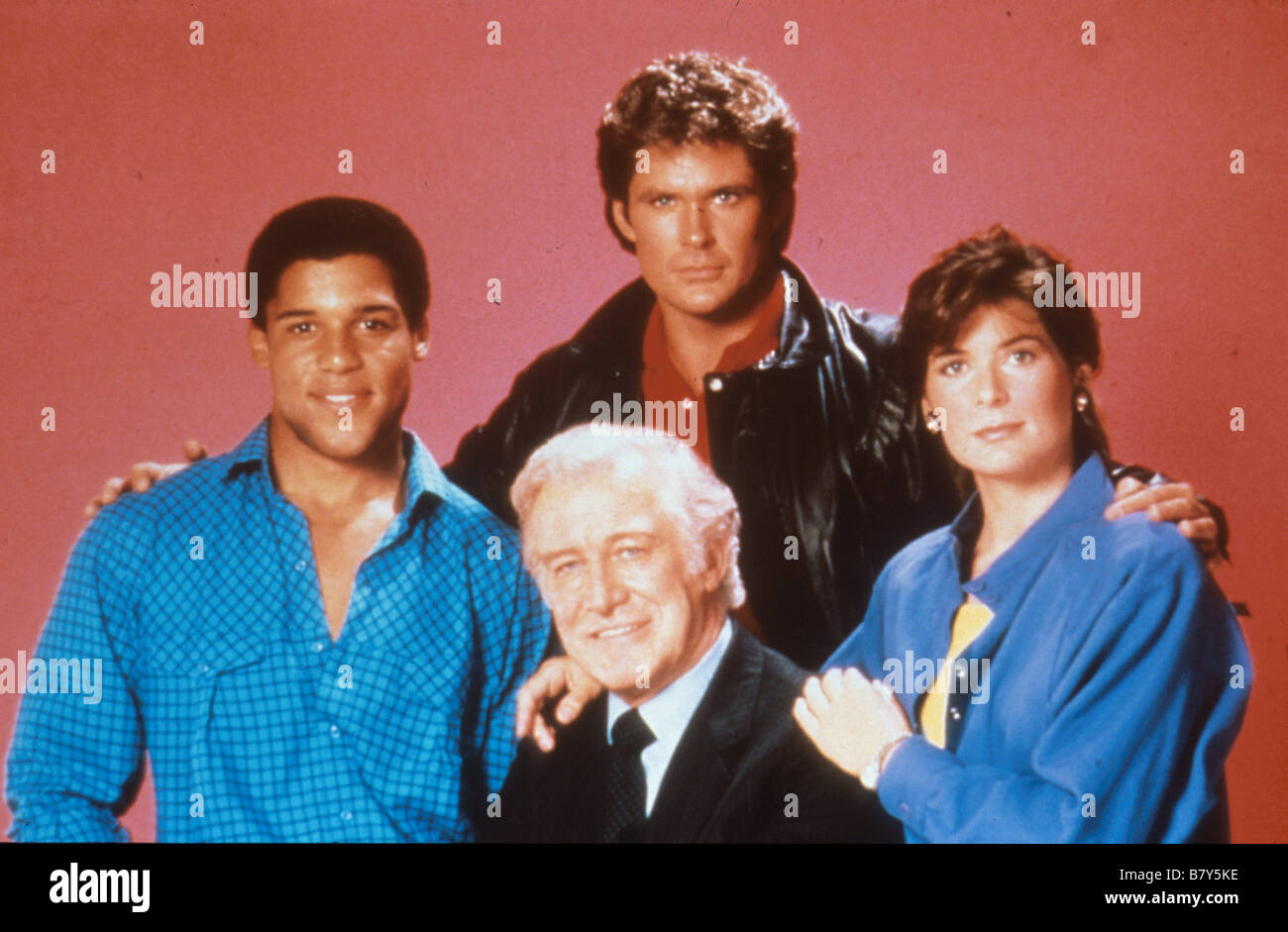 Knight Rider TV-serie 1982-1986 USA creato da Glen A. Larson David Hasselhoff, Patricia McPherson, Edward Mulhare Foto Stock