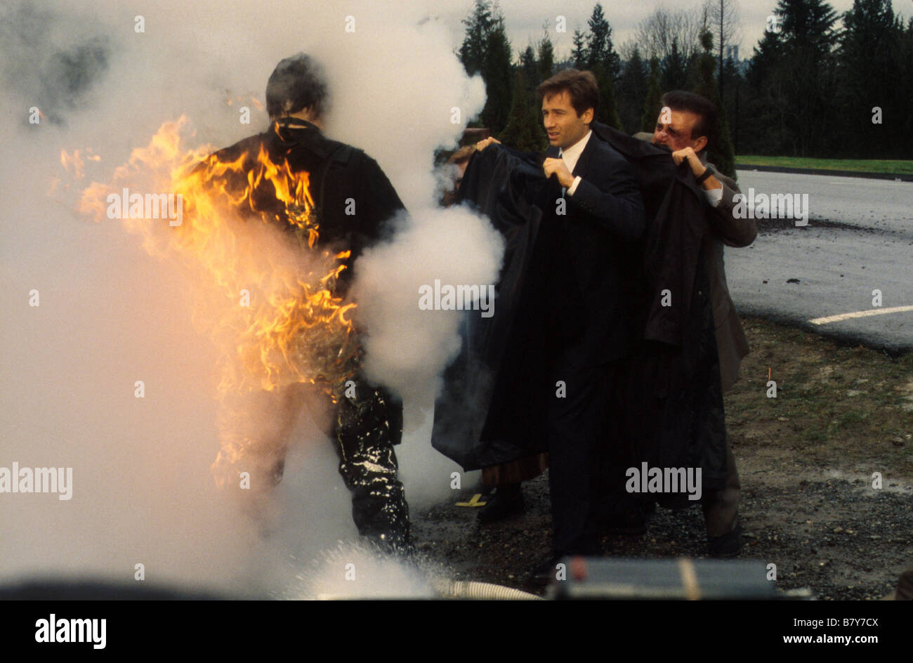 X-Files di serie TV USA 1993-2002 creato da Chris Carter David Duchovny Foto Stock