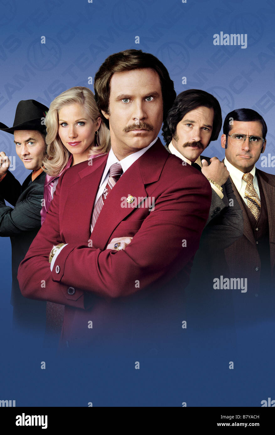 Presentateur vedette : La légende de Ron Burgundy Anchorman: La leggenda di Ron Burgundy Anno: 2004 USA Will Ferrell , Christina Applegate ha , David Koechner , Steve Carell Paul Rudd Regia: Adam McKay Foto Stock