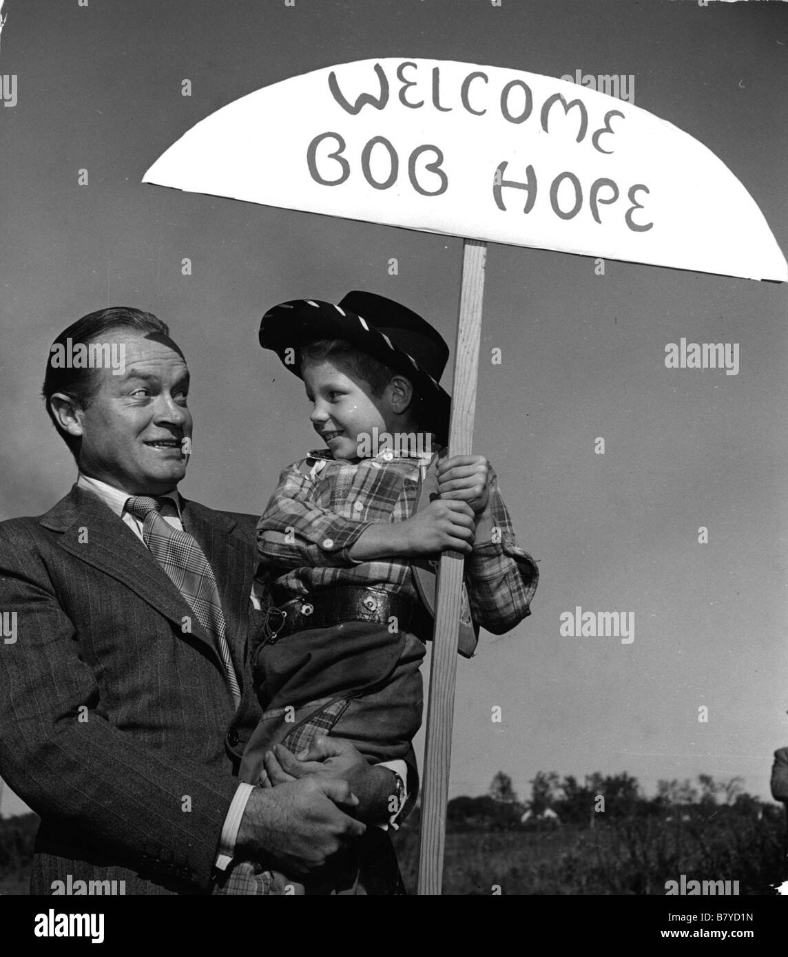 Bob Hope Bob Hope Bob Hope 29 maggio 1903 Eltham, Londra, Inghilterra, Regno Unito, 27 luglio 2003 Toluca Lake, California, Stati Uniti d'America. Anno: polmonite - Foto Stock