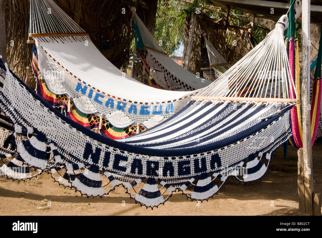 Il Masaya mercati artigianali sono famose per le amache e altri manufatti Foto Stock