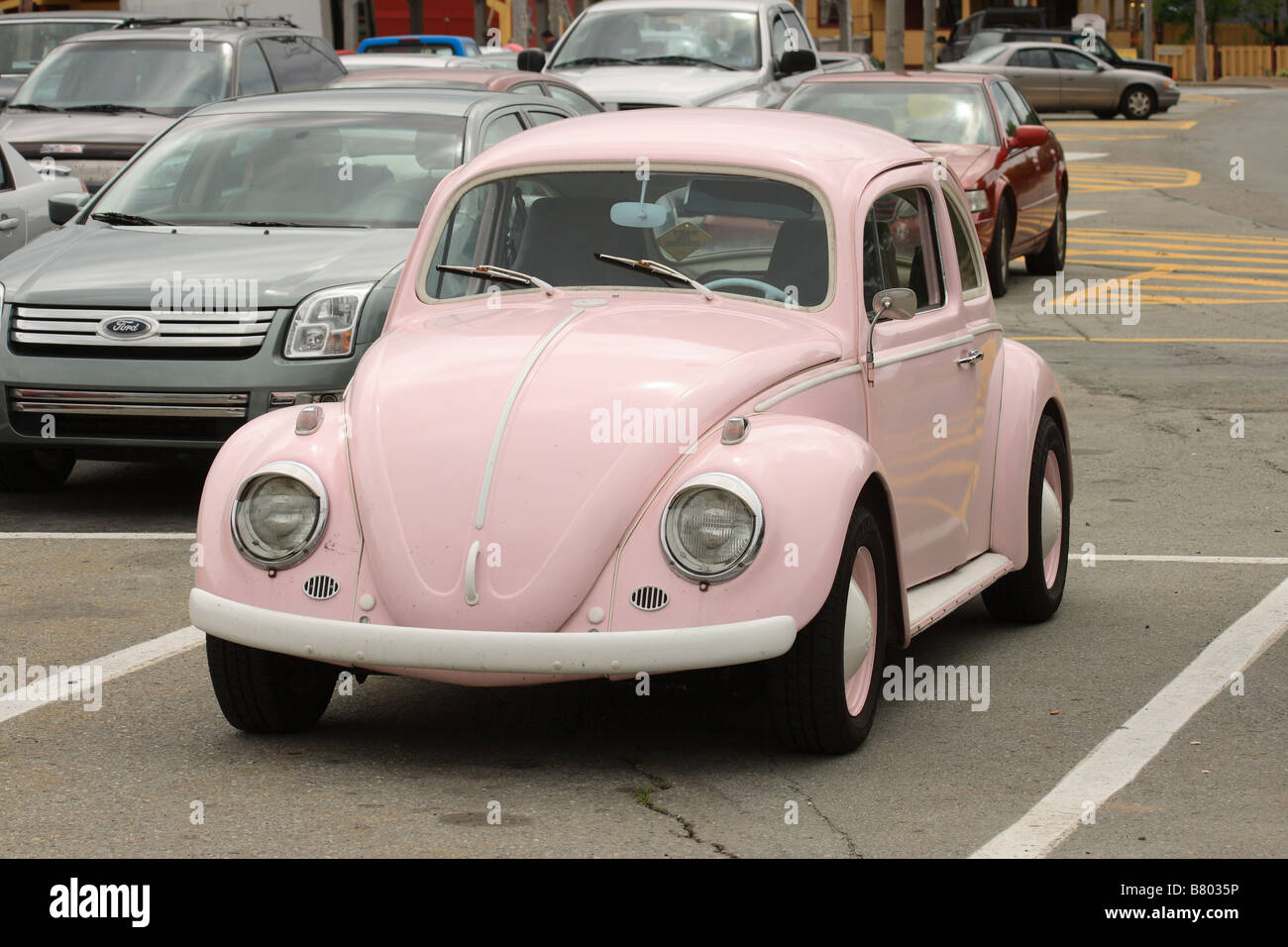 Un 1959 VW Beetle auto Foto Stock