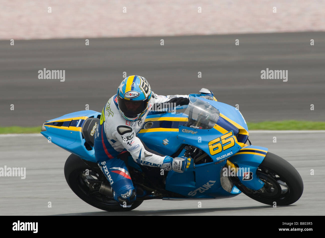 SEPANG MALESIA Febbraio 5 2009 italiano Loris Capirossi del Rizla Suzuki Motogp al Test ufficiali MotoGP sulla pista di Sepang in Malesia Foto Stock