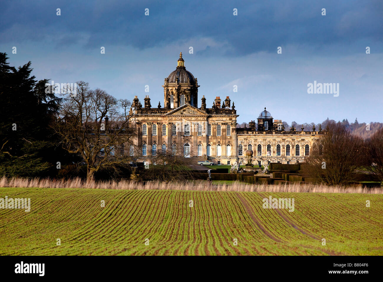 Castle Howard in inverno vicino a Malton North Yorkshire Foto Stock