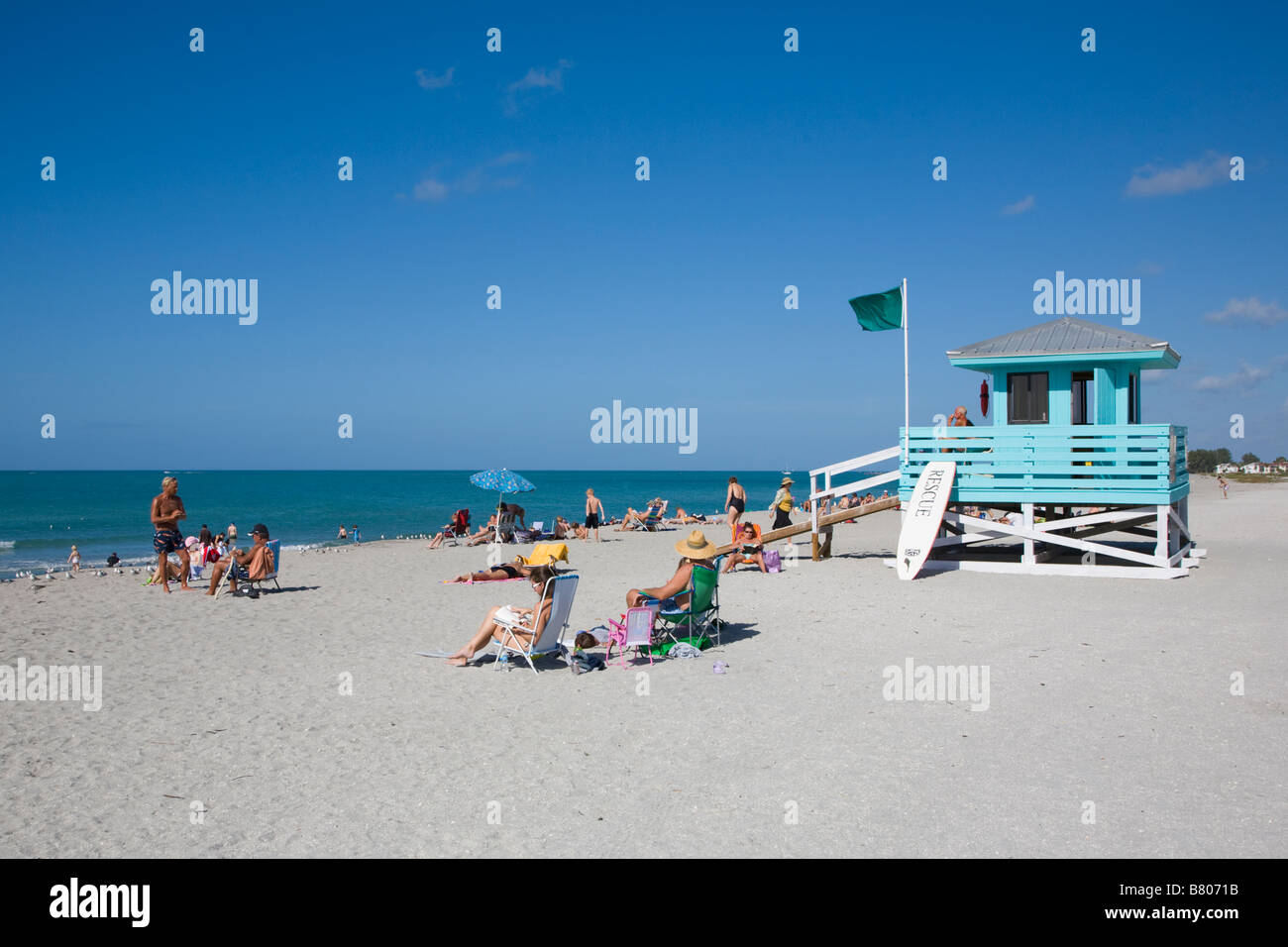 La spiaggia di Venezia sul Golfo del Messico in Florida Venezia Foto Stock