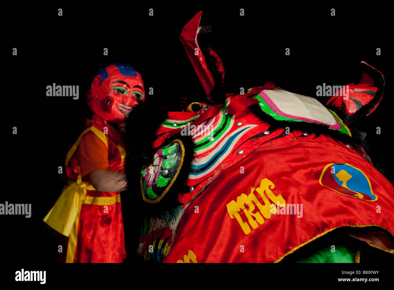 Drago Cinese costume. Cinese tradizionale. Foto Stock