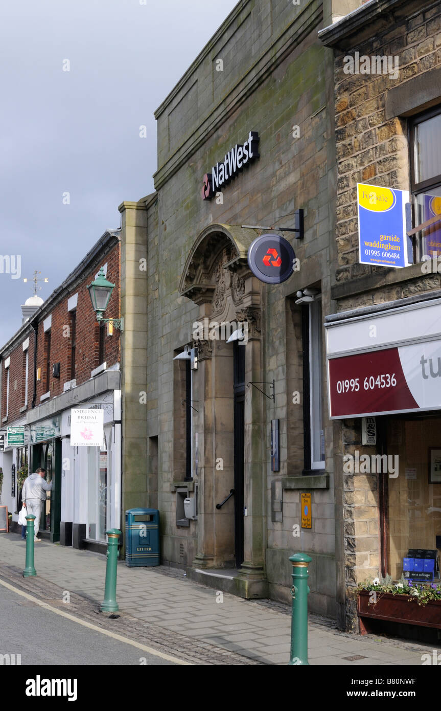 Natwest Bank filiale in una piccola città Foto Stock
