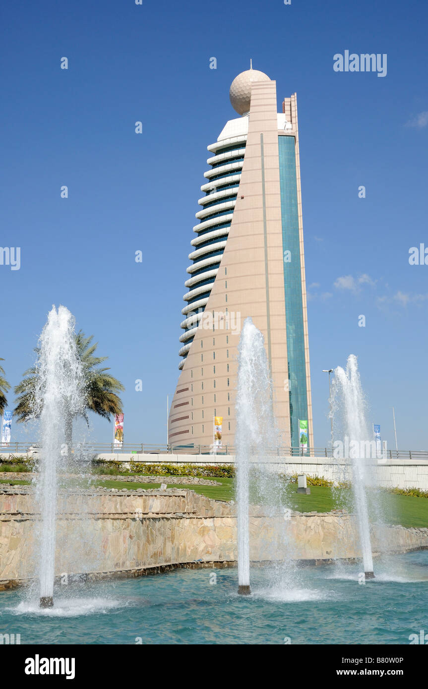 Etisalat Tower a Dubai City Foto Stock