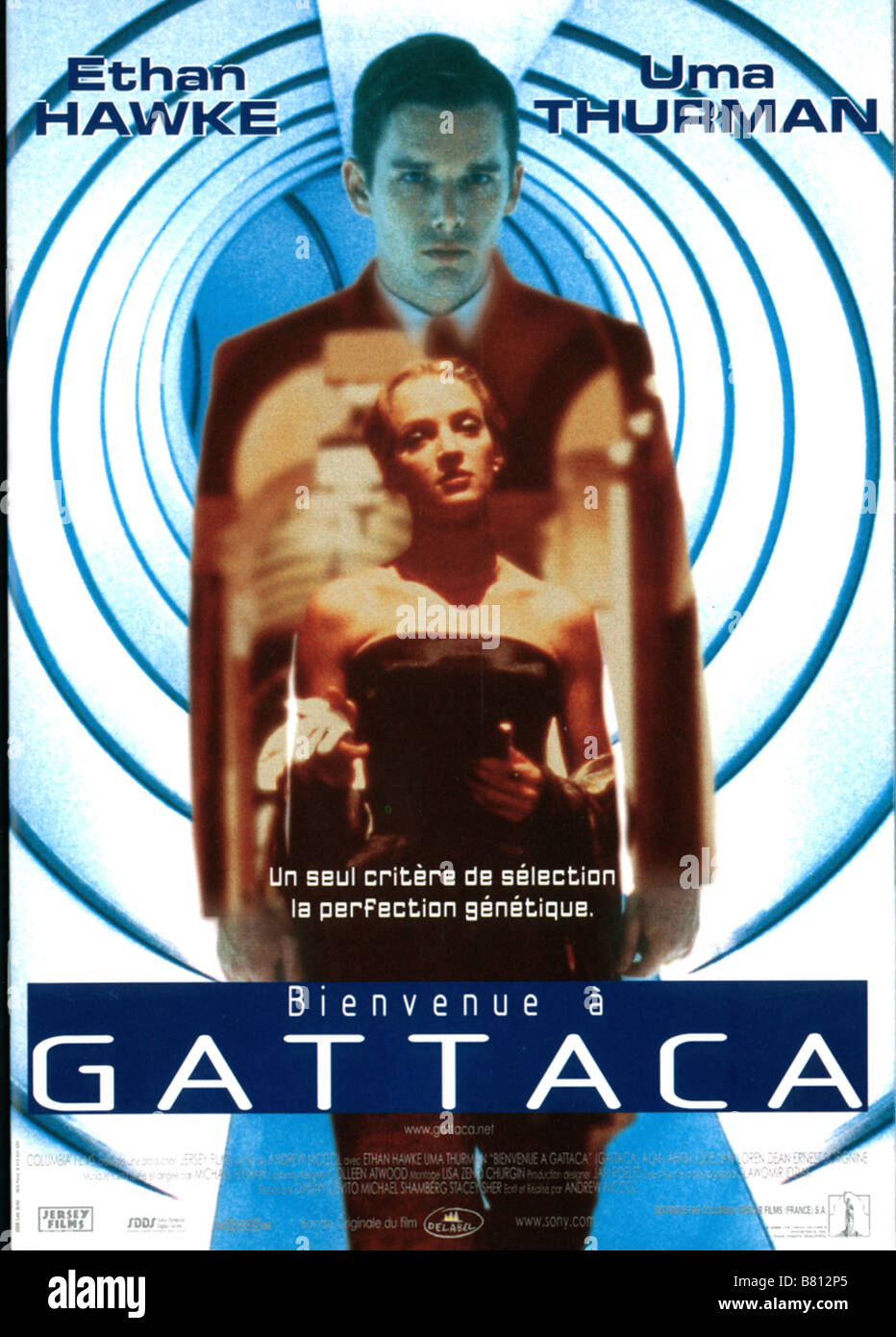 Bienvenue à Gattaca Gattaca (1997) usa Uma Thurman, Ethan Hawke Affiche, poster Direttore: Andrew Niccol Foto Stock