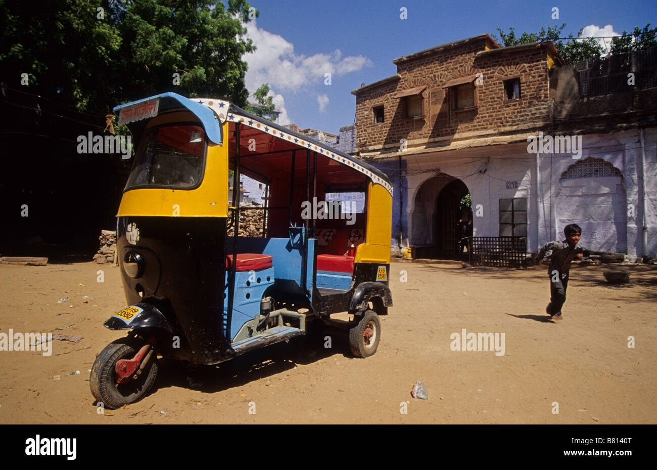 Auto rickshaw in jodhpur Foto Stock