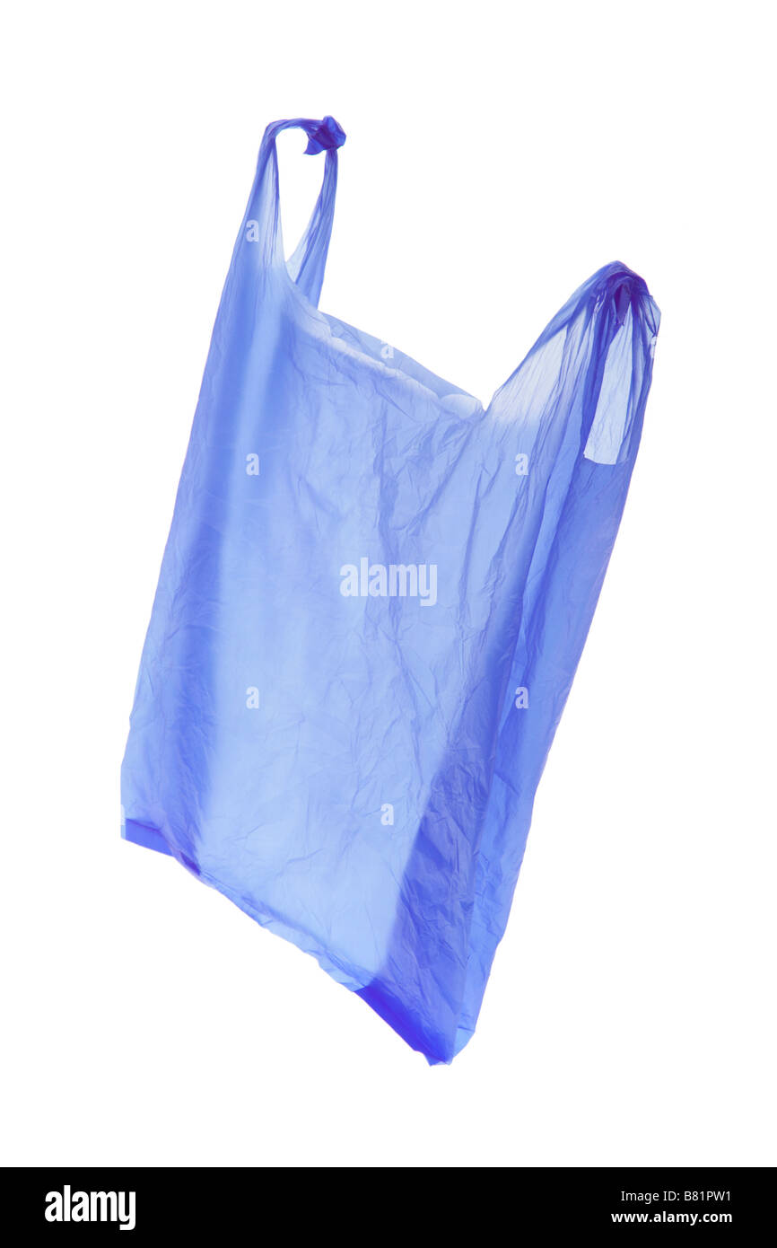 Plastica borsa shopping Foto Stock