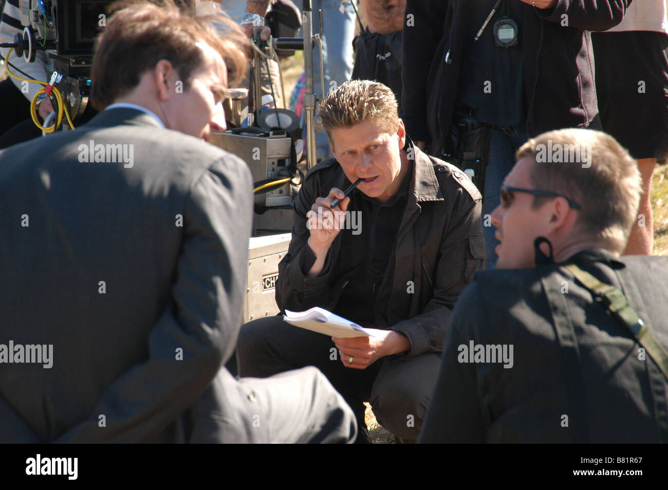 Signore della guerra Anno: 2005 USA Direttore: Andrew Niccol Andrew Niccol, Nicolas Cage et Ethan Hawke immagine di scatto Foto Stock