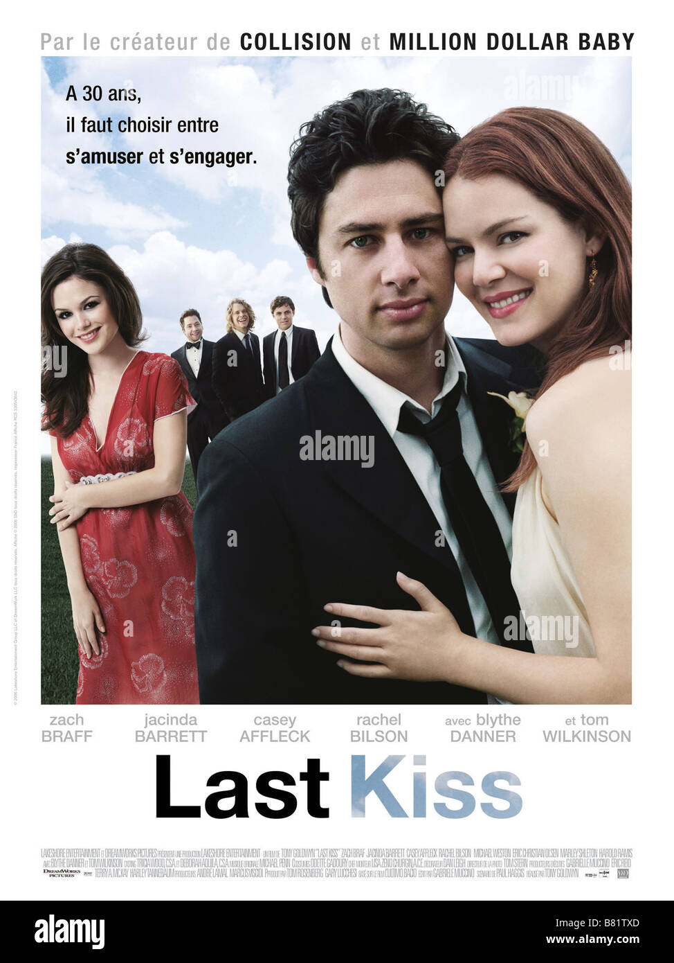 Ultimo bacio l'ultimo bacio Anno: 2006 USA Poster/ Affiche Rachel Bilson,  Zach Braff, Jacinda Barrett Direttore: Tony Goldwyn Foto stock - Alamy