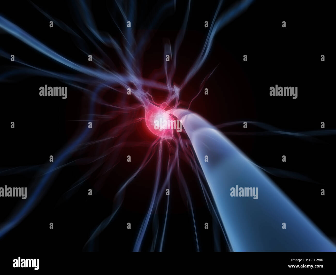 Attivo di cellule nervose Foto Stock