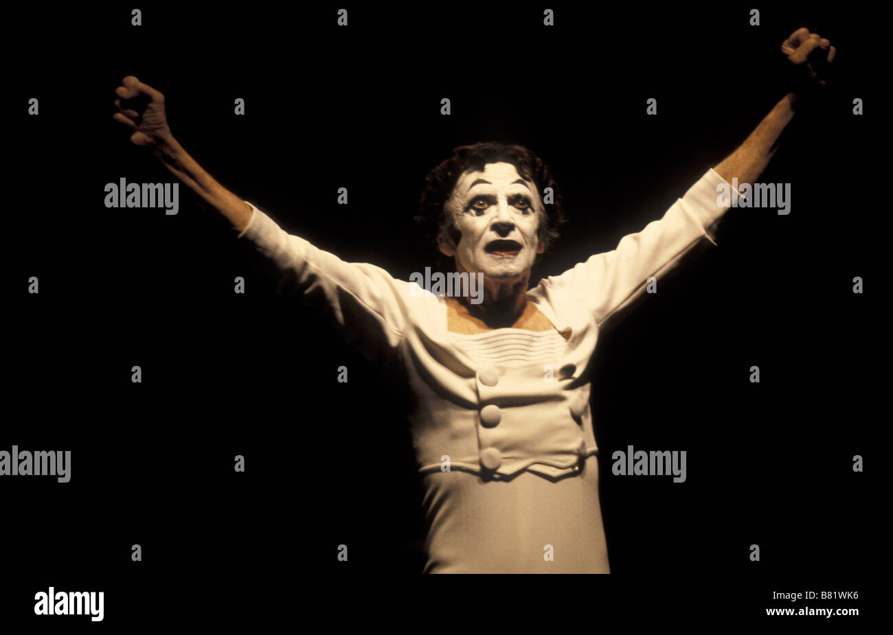 Mime Mime Marceau Marceau Mime Marceau Marcel Marceau Foto Stock