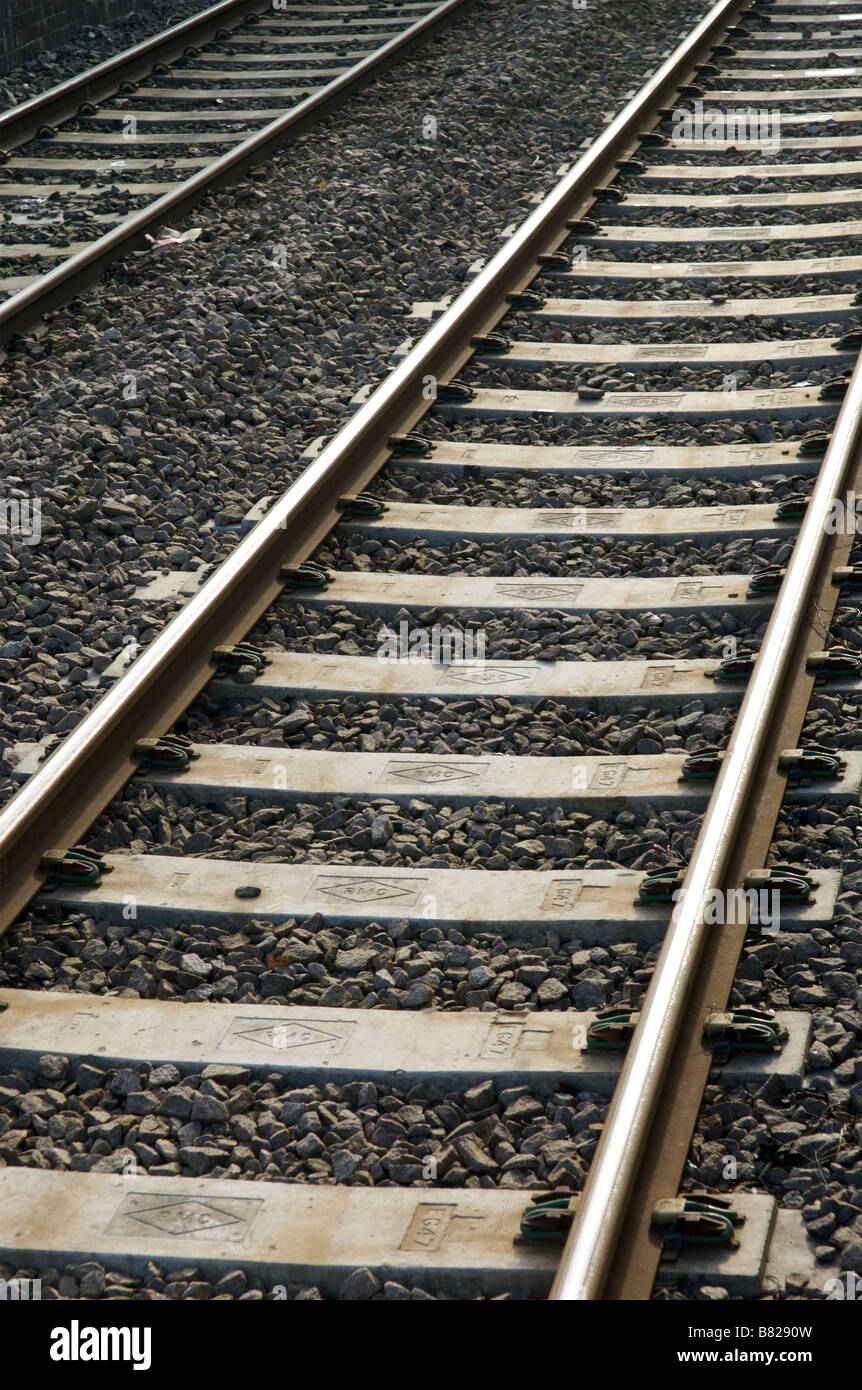 Binari ferroviari Foto Stock