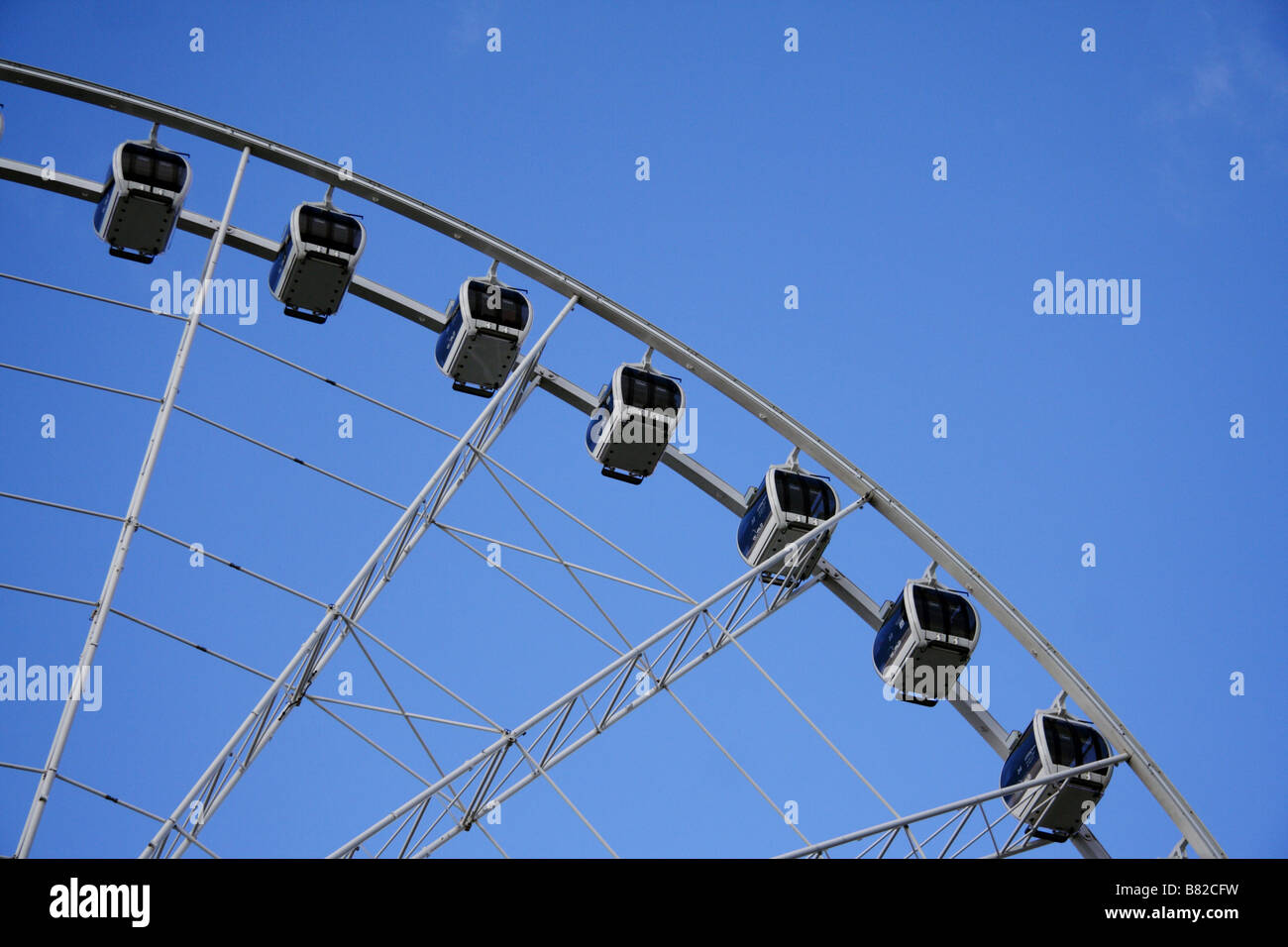 La grande ruota in Manchester Foto Stock