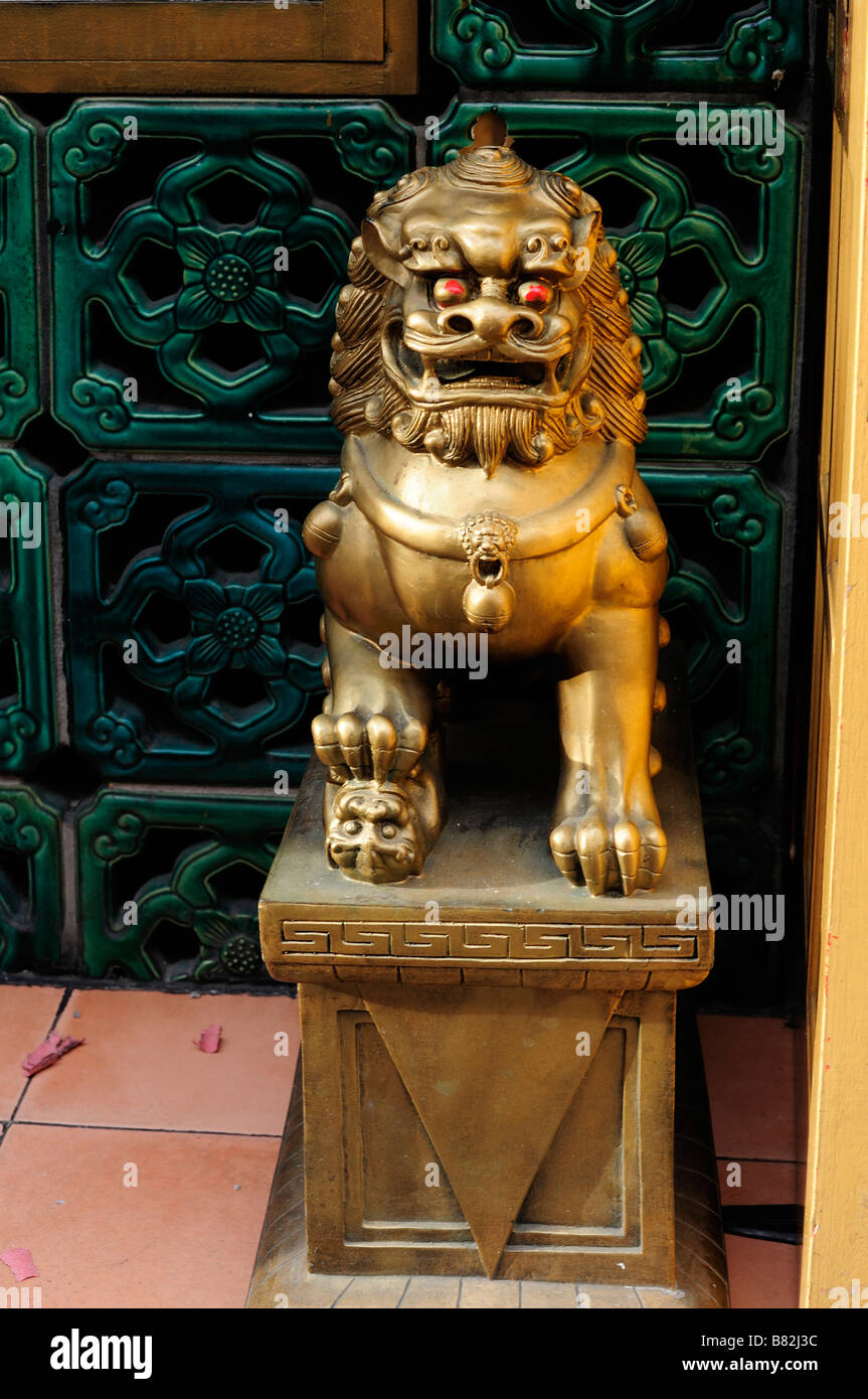 Cinese Statua di Lion Foto Stock