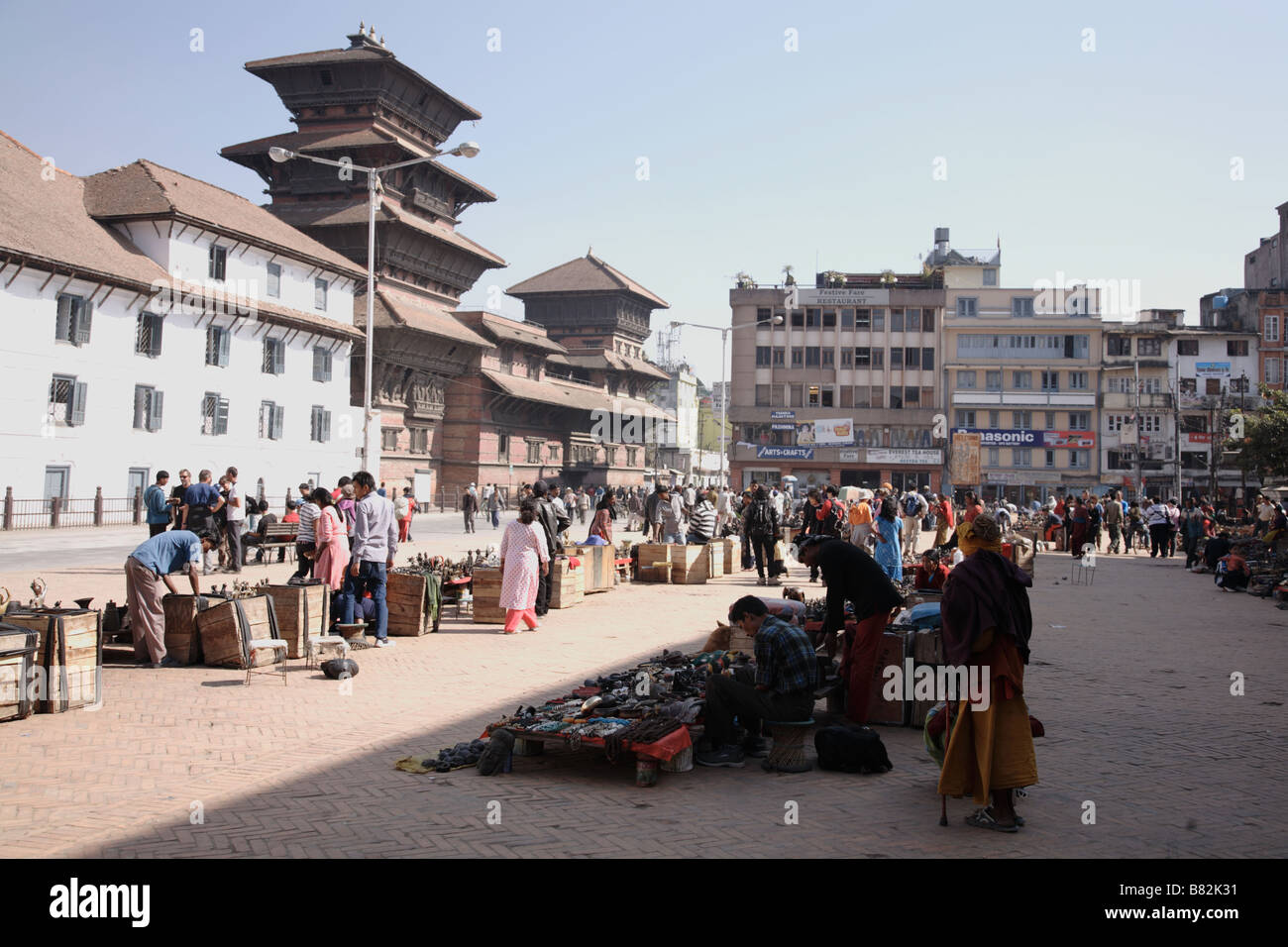 Basantapur Durbar in Durbar Square Kathmandu mondo sito Heritige Foto Stock