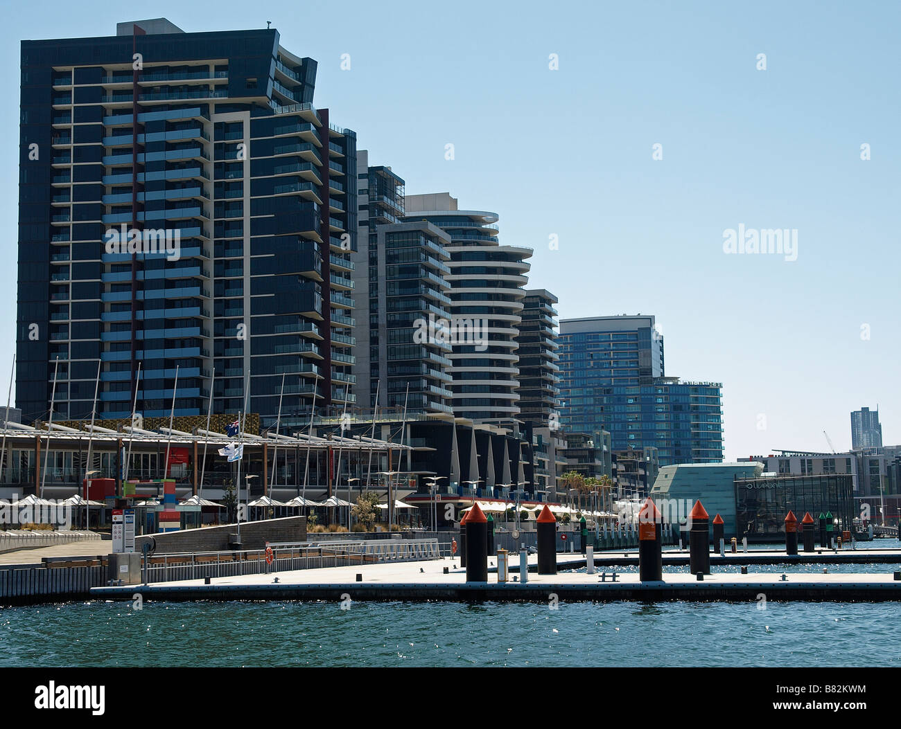 AREA dei Docklands di Melbourne Victoria Australia Foto Stock