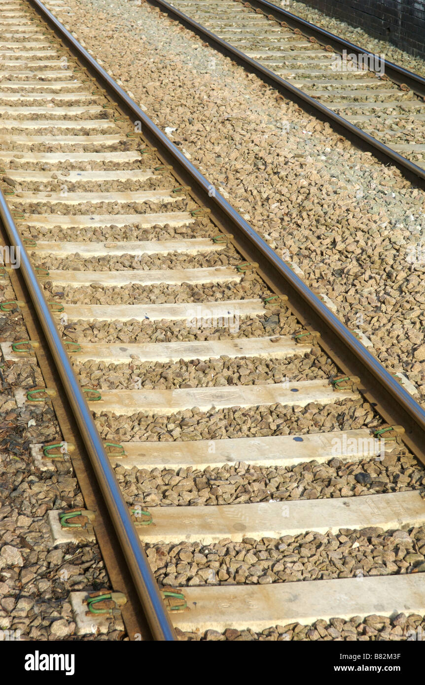 Binari ferroviari Foto Stock