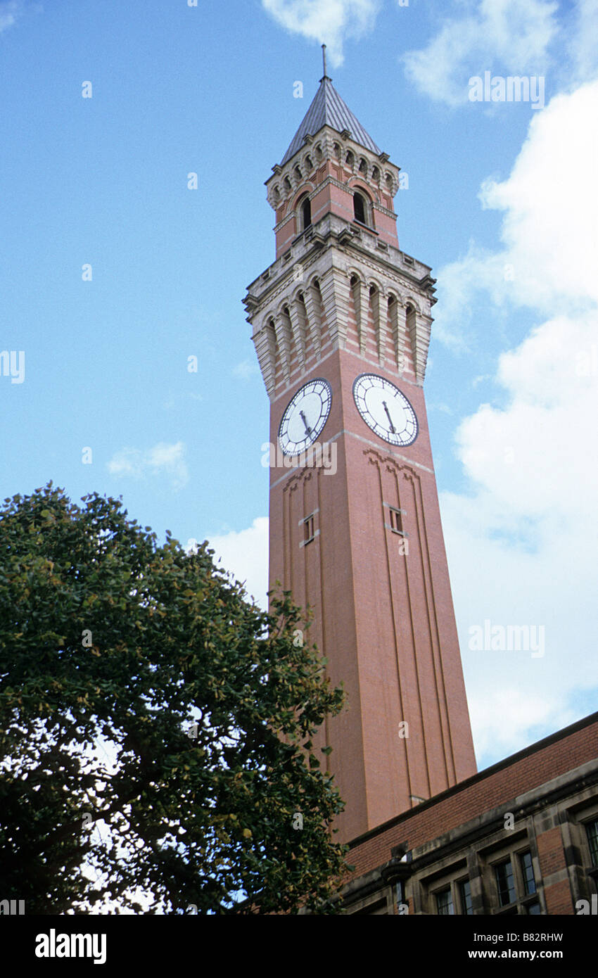 Università di Birmingham, il Chamberlain Torre. Foto Stock
