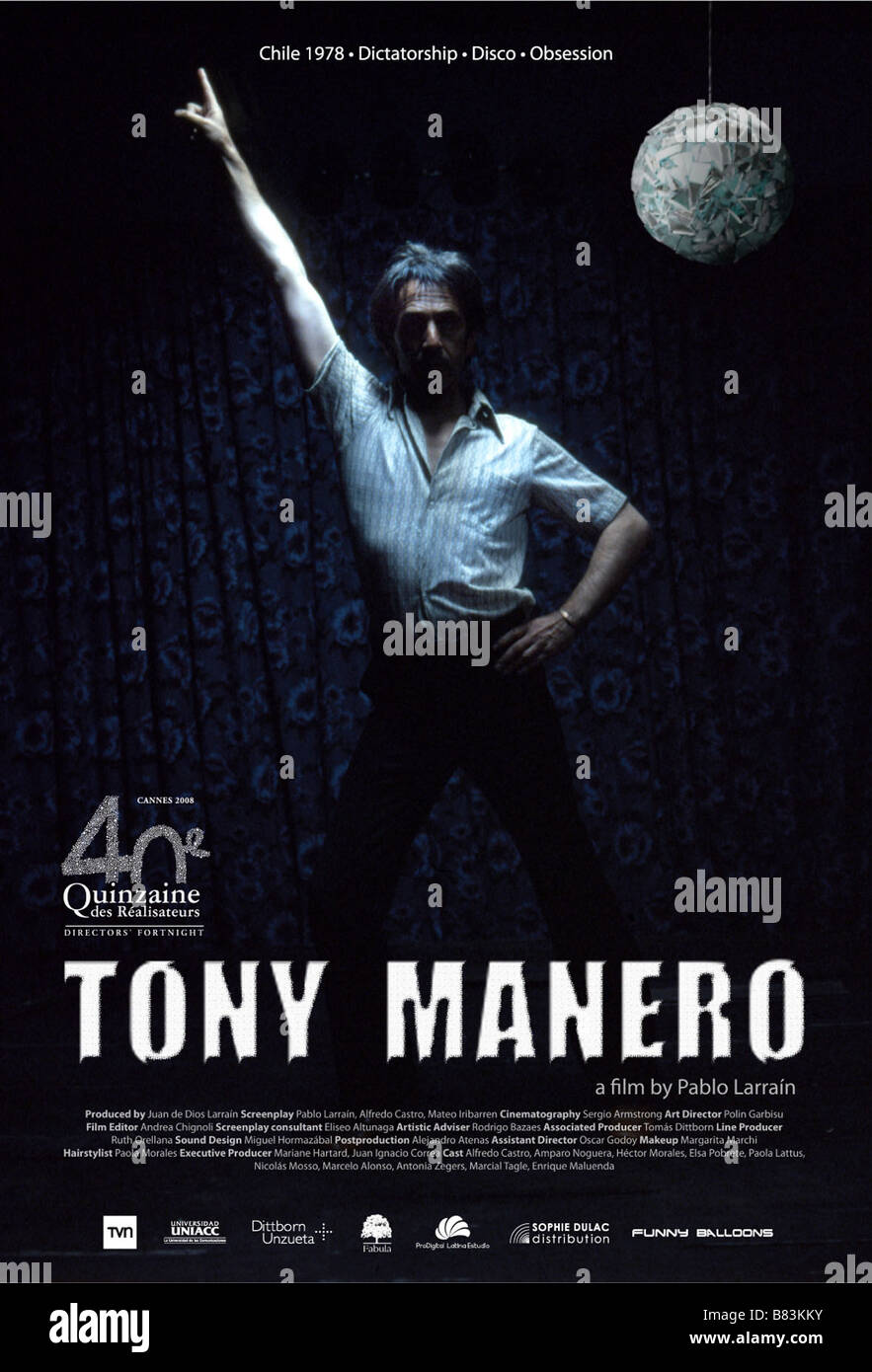 Tony Manero Anno : 2008 Direttore : PABLO LARRAIN Alfredo Castro Poster Cannes Foto Stock