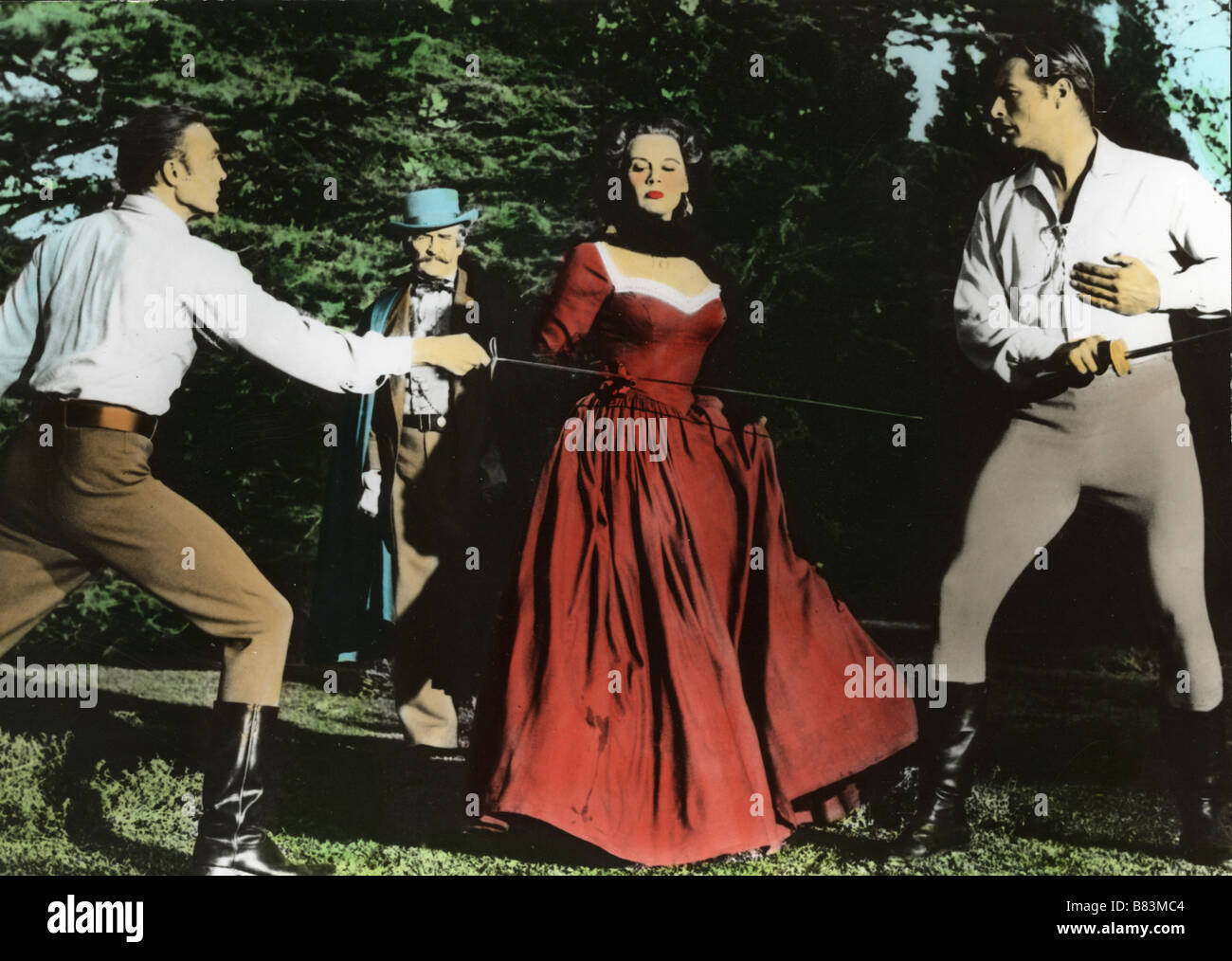 Duello sur le Mississippi Duello sul Mississippi (1955) USA Lex Barker, Patricia Medina, Warren Stevens Direttore: William Castle Foto Stock