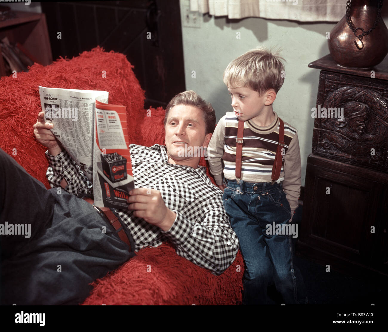 Kirk Douglas , Michael Douglas, 1948 Foto Stock