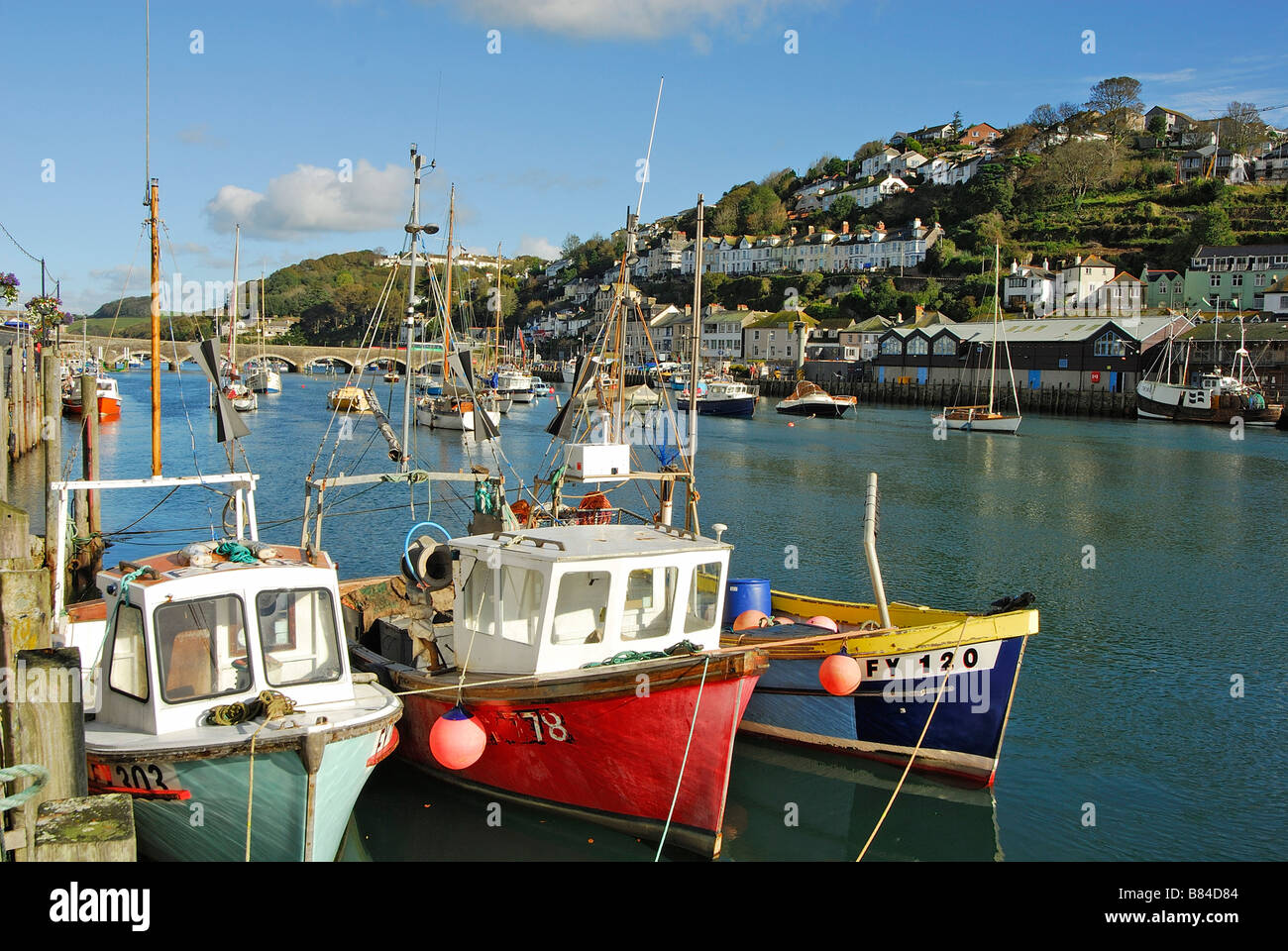 East Looe Cornwall Regno Unito Foto Stock