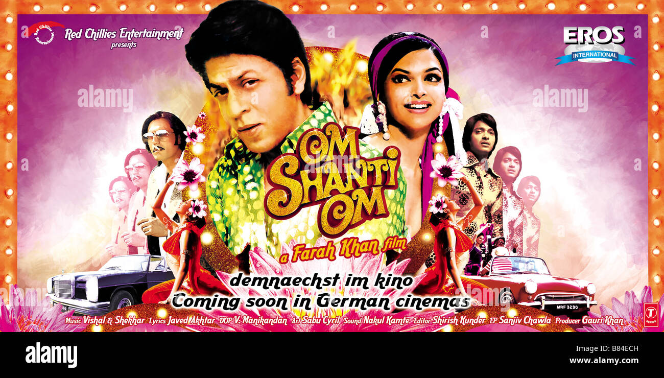 Om Shanti Om O.S.O. Anno: 2007 - India Affiche / Poster Direttore: Farah Khan Shahrukh Khan, Deepika Padukone Foto Stock