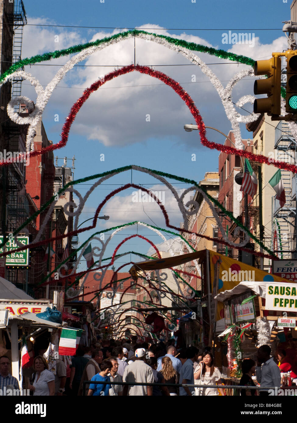 Festa di San Gennaro a Little Italy Manhattan New York Foto Stock