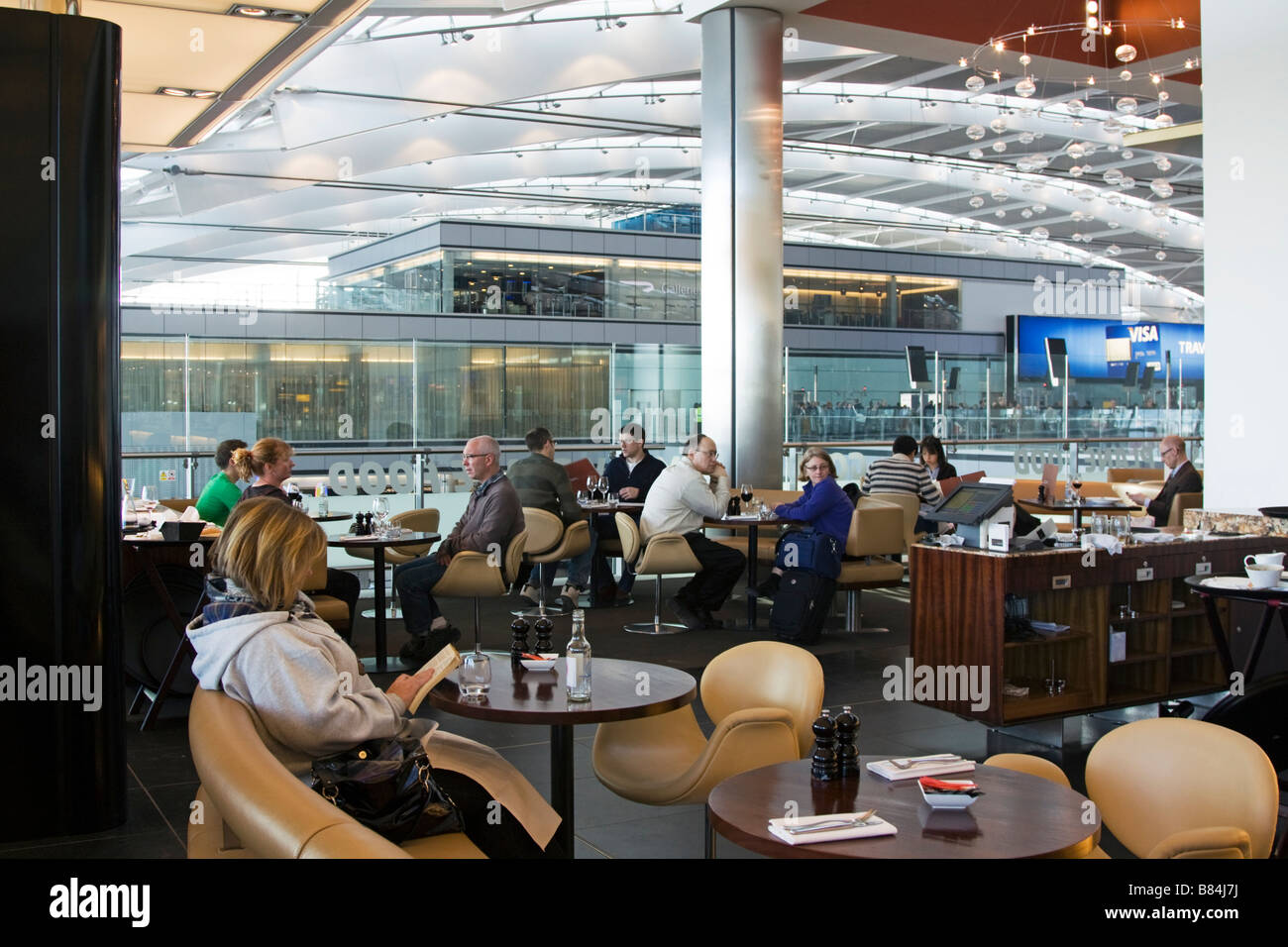 Gordon Ramsay 'il Plane Food' Ristorante Heathrow Terminal 5 - Londra Foto Stock