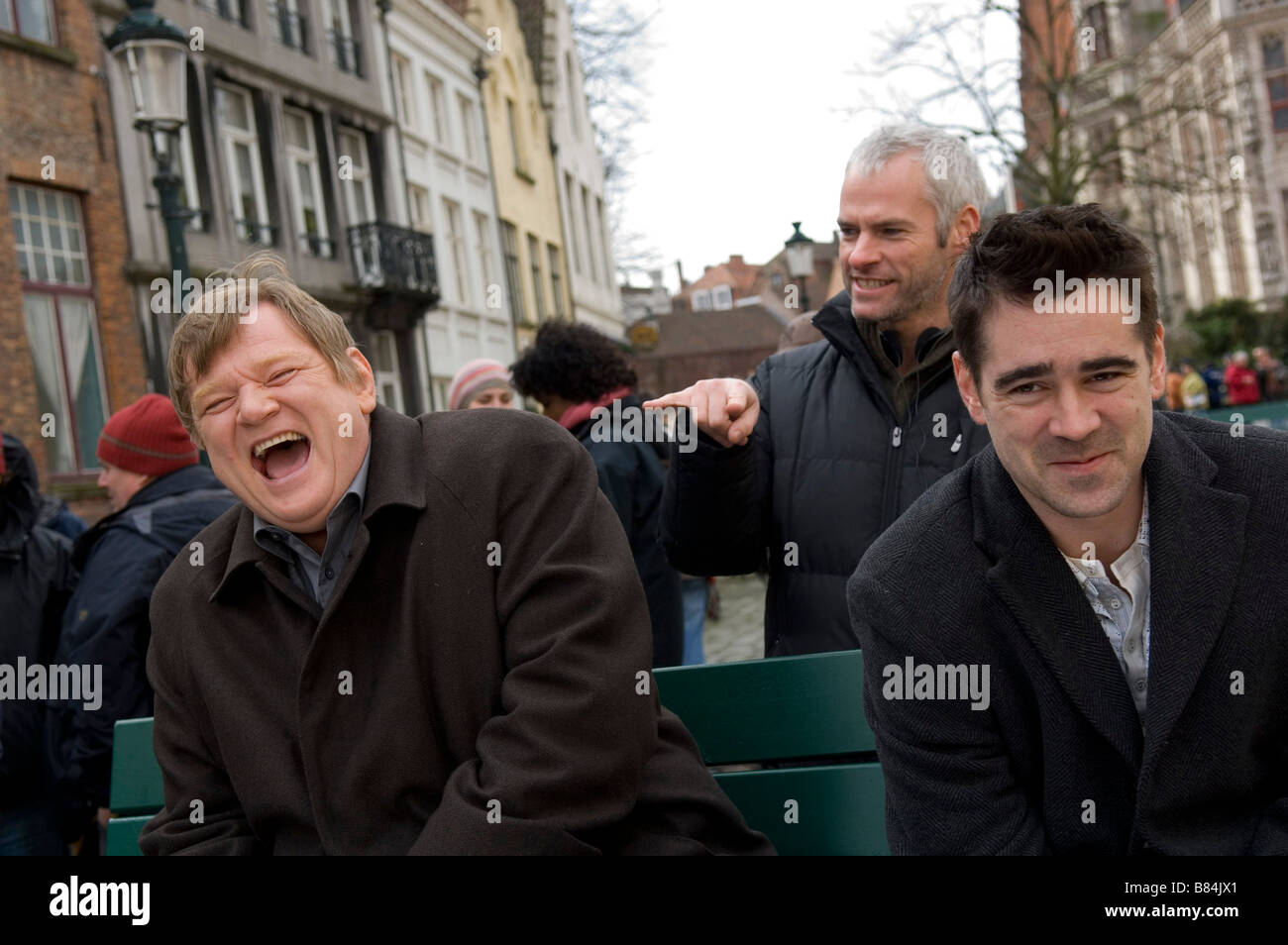 In Bruges Anno : 2008 REGNO UNITO / USA Regia: Martin McDonagh Martin McDonagh, Colin Farrell, Brendan Gleeson immagine di scatto Foto Stock