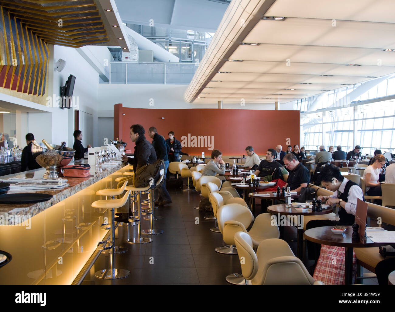 Gordon Ramsay 'il Plane Food' Ristorante Heathrow Terminal 5 - Londra Foto Stock