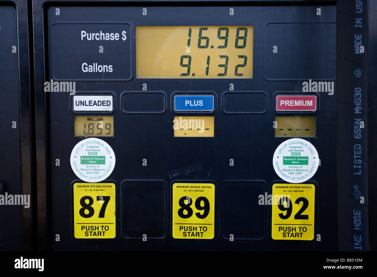 Una pompa del carburante Foto Stock