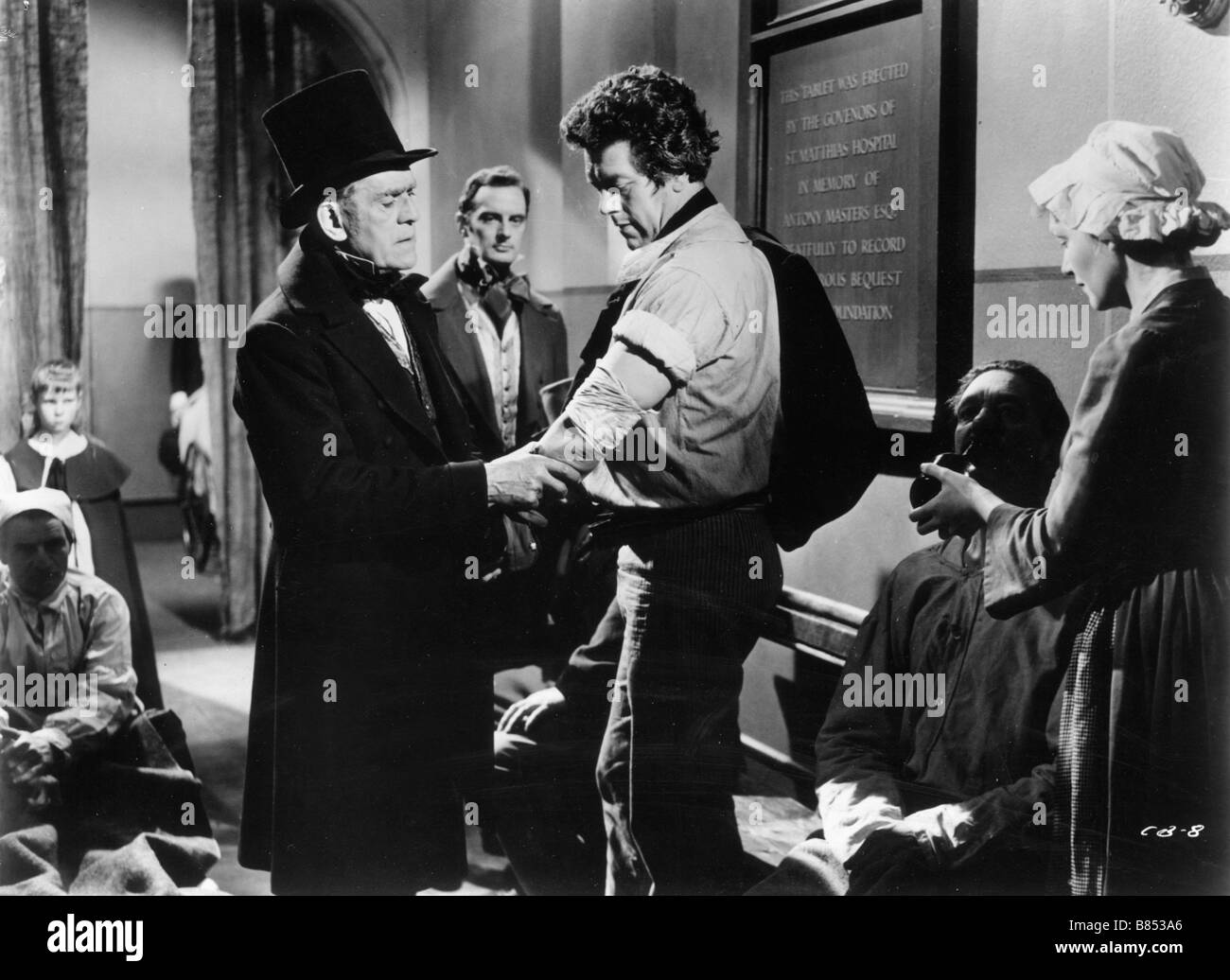 Corridoi di corridoi di sangue di sangue Anno 1958 - REGNO UNITO Francesco Matthews, Boris Karloff, Direttore : Robert giorno Foto Stock