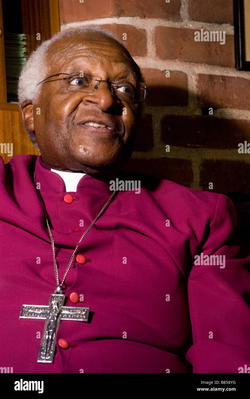 L'arcivescovo Desmond Tutu. Foto Stock